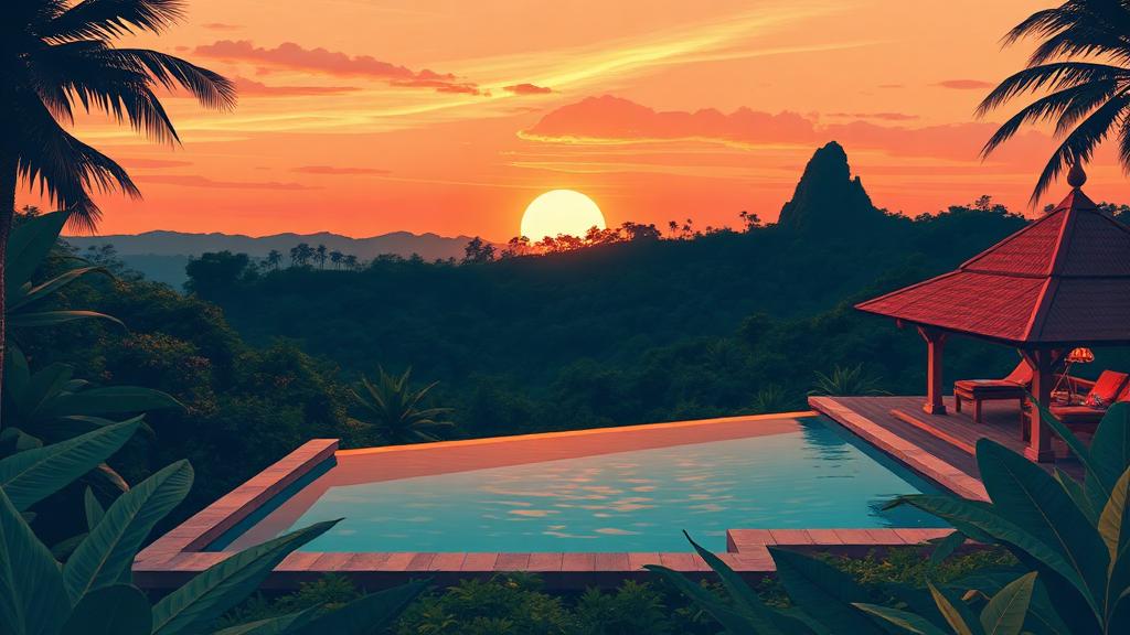Bali Honeymoon — Meera & Rohit illustration